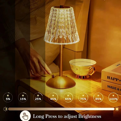 LED Table Lamp USB Touch Dimming Night Light for Coffee Atmosphere, Eye-Protection Reading Bedroom Decor Lighting