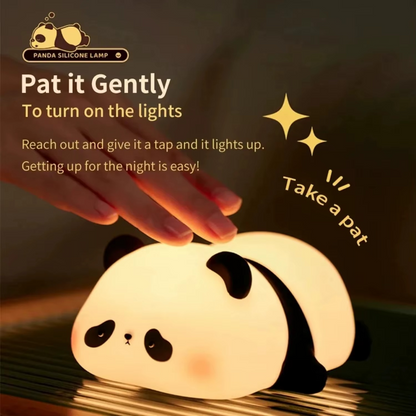 Adorable Panda Lamp with Touch Sensor & LED Dimming - Perfect Bedside Decor & Birthday Gift - Nursery Night Light Companion