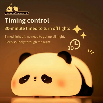 Adorable Panda Lamp with Touch Sensor & LED Dimming - Perfect Bedside Decor & Birthday Gift - Nursery Night Light Companion